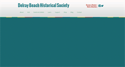 Desktop Screenshot of delraybeachhistory.org